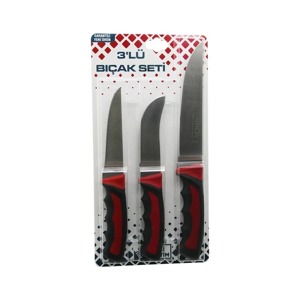 3PCS KURBAN BIÇAK SETİ R-032K--R-320Y--R-0403 KEMİK SIYIRMA - DERİ SOYMA=YÜZME - KURBAN BIÇAK (5433) ürün görseli 1