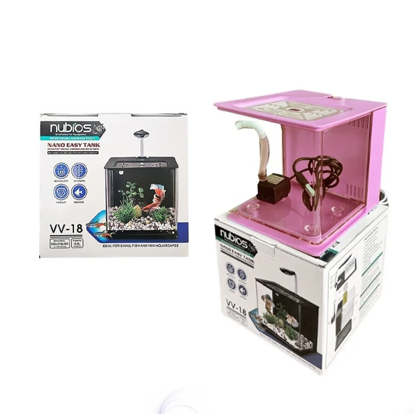 Nubios Nano Easy Tank 4,5 L Pembe ürün görseli 1