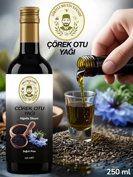 250 ml Giritli Metin Efendi Çörek Otu Yağı ürün görseli 1