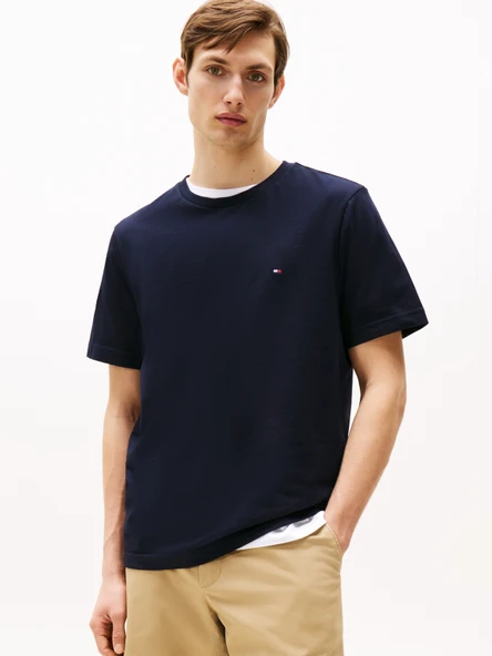 Tommy Hilfiger   ESSENTIAL REG FIT SOLID TEE Erkek Mavi T-Shirt - MW0MW37267 ürün görseli 1