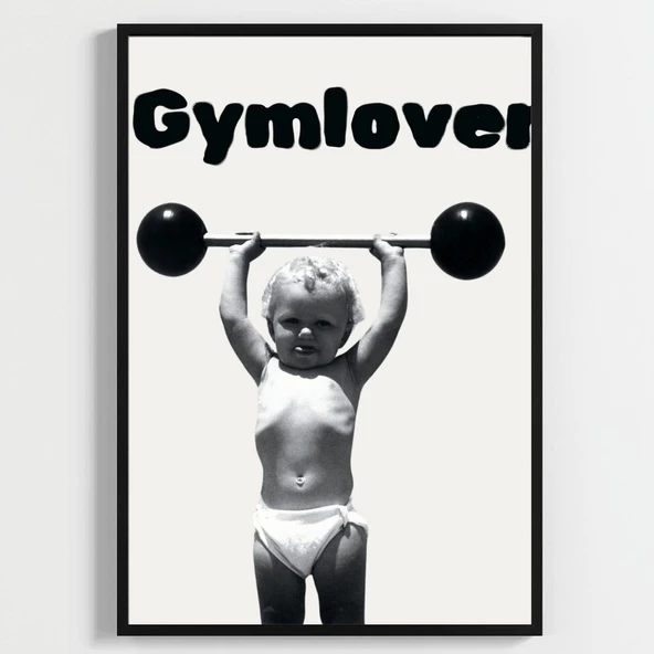 Besay Gym Lover Fitness Motivasyon Duvar Posteri-Eğlenceli Modern Dekoratif A2 Çerçevesiz ürün görseli 1