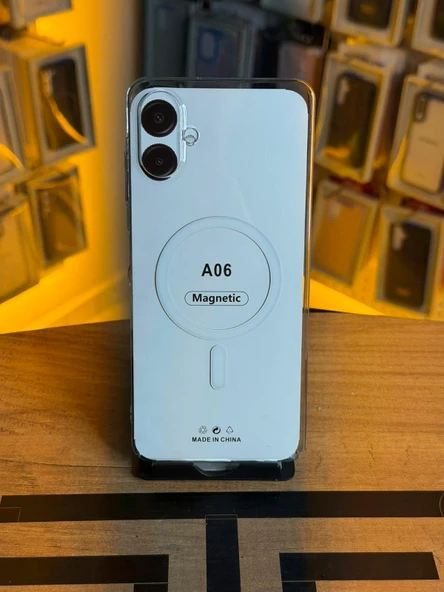 Samsung A06 Uyumlu Şeffaf Sert Kılıf Magsafe Destekli Tam Koruma Kılıf ürün görseli 1