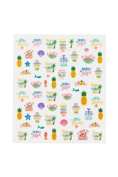 nascita Beach Tırnak Stickerı - 06 ürün görseli 1
