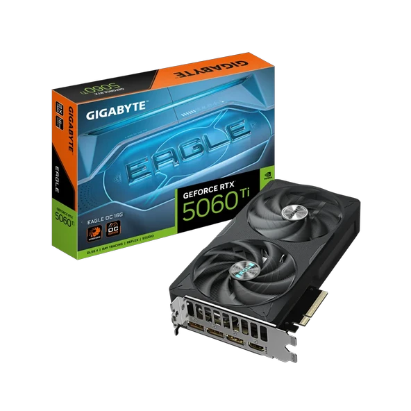 GIGABYTE GV-N506TEAGLE OC-16GD, RTX5060TI, EAGLE OC, 16Gb, GDDR7, 128BIT, 2 Fanlı, 1xHDMI, 3xDP, GAMING Ekran KARTI ürün görseli 1