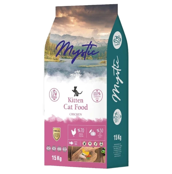 Mystic Kitten Tavuklu Az Tahıllı Yavru Kedi Maması 15 KG ürün görseli 1