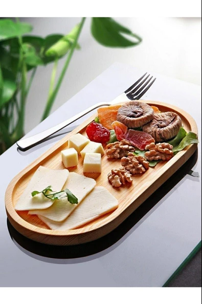 Bambu Sunum Tabağı & Yağdanlık Altı Tabağı  26 CM ürün görseli 1