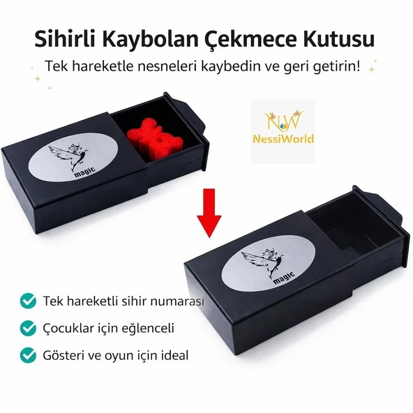 Herşeyi Kaybeden Sihirli Kutu Sihirli Çekmece 3x10x7 cm ürün görseli 1