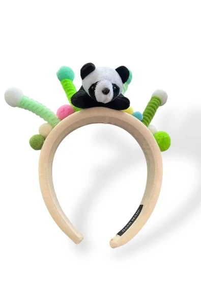 Caş Dekorasyon Karışık Renk Panda Figürlü Taç ürün görseli 1