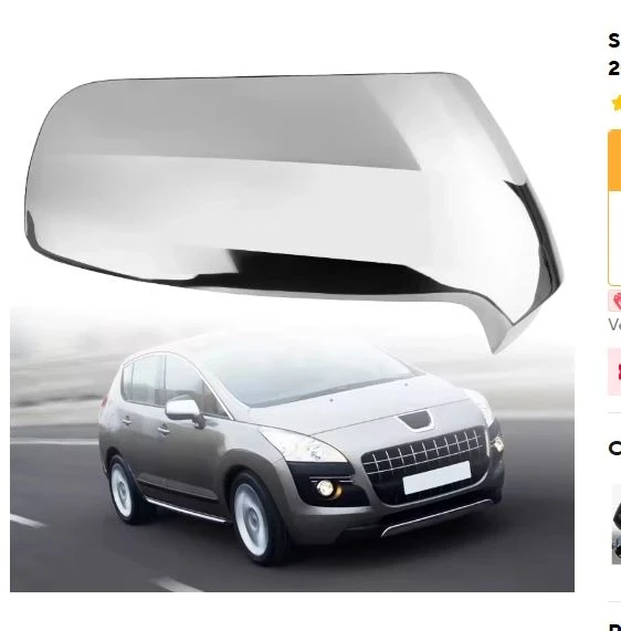 Peugeot 3008 5008 Krom Ayna Kapağı 09/16 Sol (Oem No: V-0891) ürün görseli 1