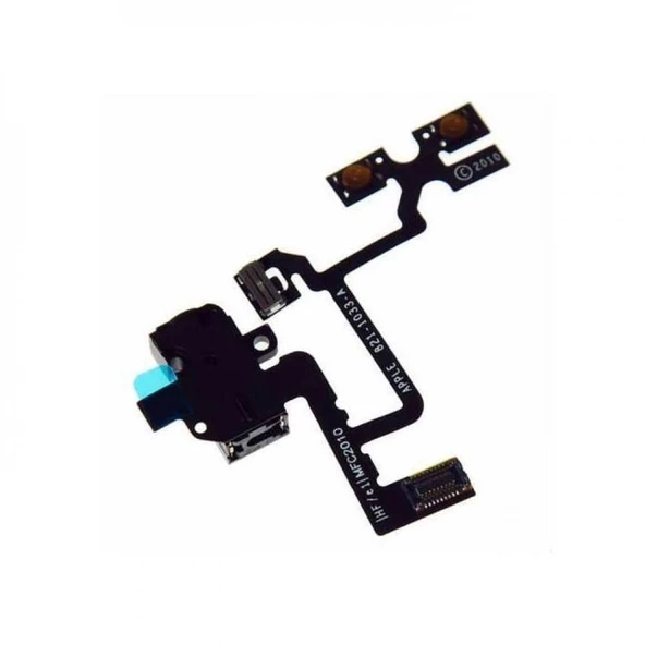 iPhone 4G Yan Ses Tuş Volume Flex Kulaklık Soketi Orj - Siyah ürün görseli 1