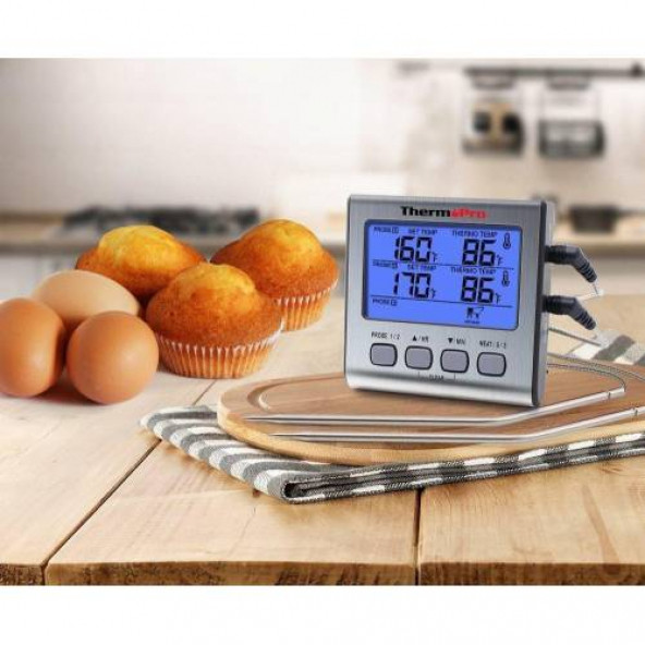 ThermoPro Çift Problu Dijital Gıda Termometresi - Resim 6