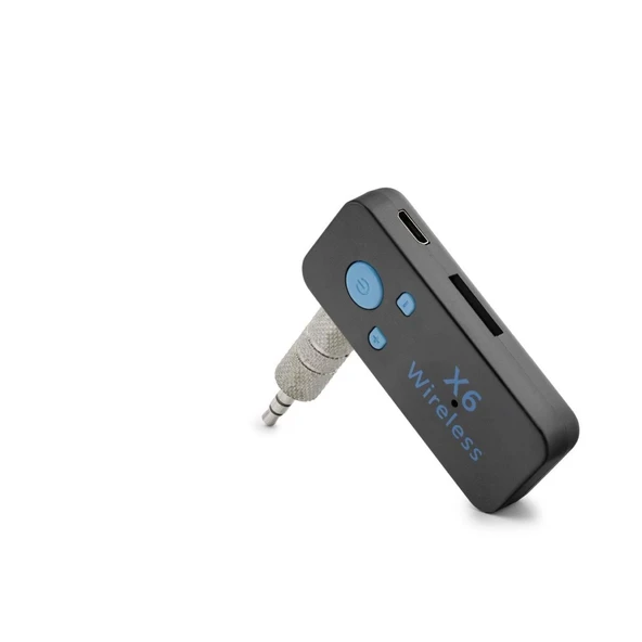 AUX Bluetooth Ses Alıcı Adaptör Handsfree - Siyah HD9004 ürün görseli 1