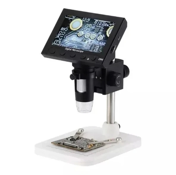 1000x 2.0mp Usb Dijital Elektronik Mikroskop 8 Lcd Ekran Vga Büyüteç Dm4s ürün görseli 1