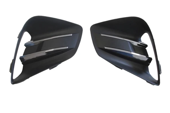 Renault Clio 5 Hatchback 2020-2023 Sis Lamba Kapağı Sağ - Sol Set (2 Parça) Deliksiz Nikelajlı (Oem No: 263313919R) ürün görseli 1
