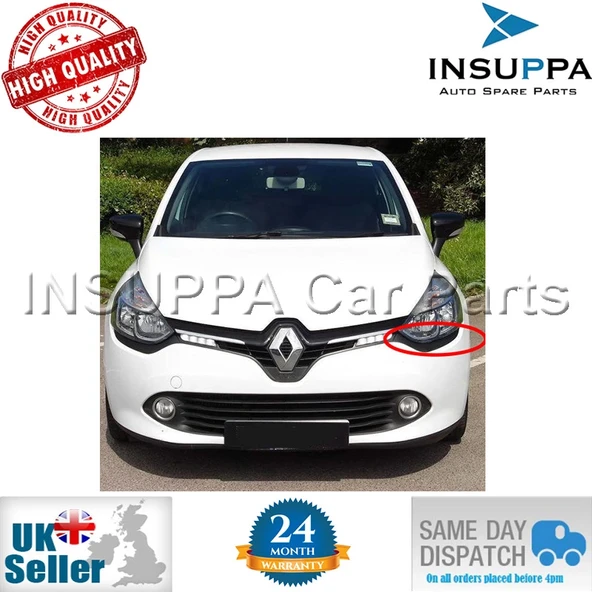Renault Clio 4 (2012 Yılında Çıkan Kasa) Far Kaşı Ön Sol (Oem No: 260E03800R) ürün görseli 1