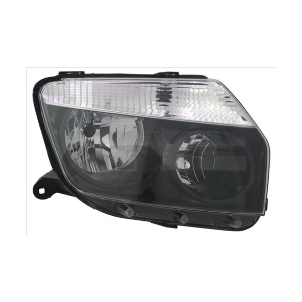 Dacia Duster 2010-2013 Far Siyah Sağ (Oem No: 260609877R) ürün görseli 1