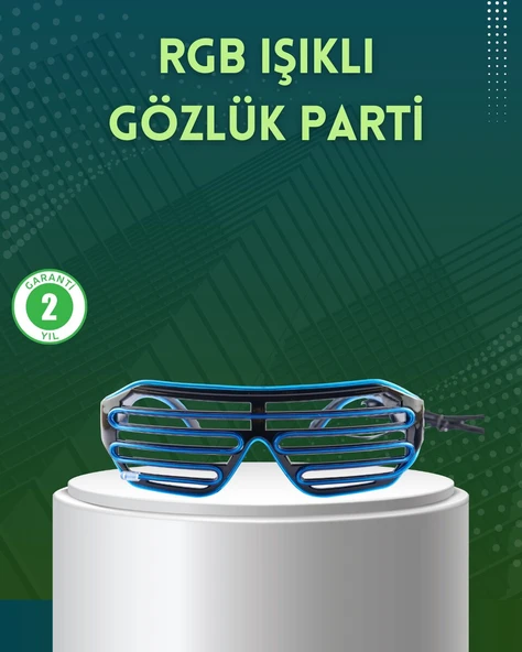 Işıklı LED Gözlük Parti Konser ve Etkinlik Aksesuarı ürün görseli 1