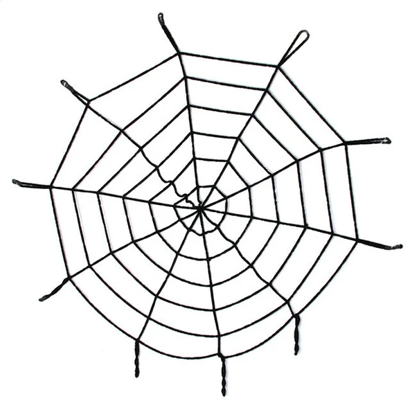 Parti Aksesuar Halloween Cadılar Bayramı Örümcek Ağ Dekor Siyah 1.5 Metre ürün görseli 1