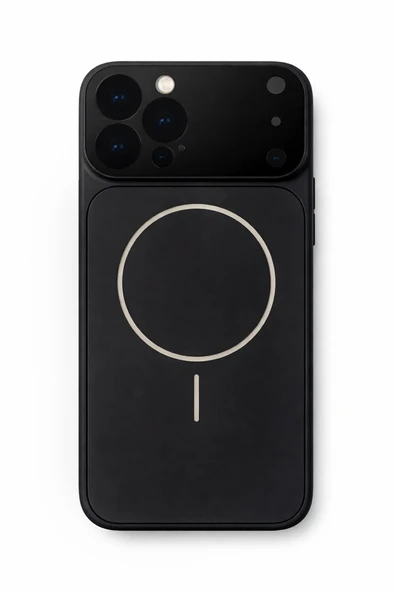 iPhone 15 Pro Max Uyumlu Kamera Korumalı Magsafe Wireless Şarj Özellikli Full Glass Arka Kapak ürün görseli 1