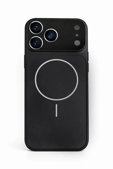 iPhone 17 Pro Uyumlu Kamera Korumalı Magsafe Wireless Şarj Özellikli Full Glass Arka Kapak ürün görseli 1