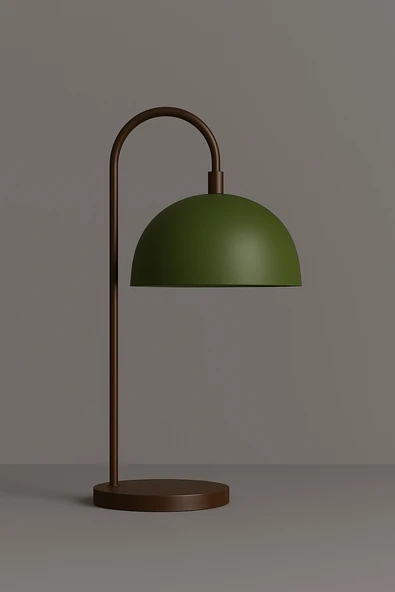 Verde Arc Metal Masa Lambası – E27 Duy – Ofis & Çalışma Masası Lambası ürün görseli 1