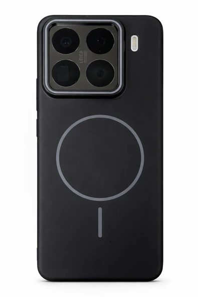 Mİ 15 Pro Uyumlu Kamera Çıkıntılı Magsafe Wireless Şarj Özellikli Sert Sararmaz Silikon Kılıf ürün görseli 1