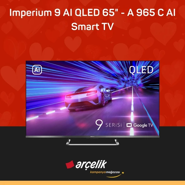 ARÇELİK Imperium 9 AI QLED 144Hz VRR 65" 4K UHD Google TV - A 965 C AI ürün görseli 1