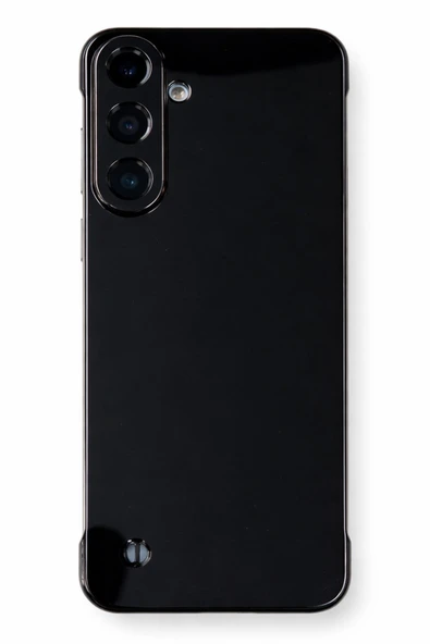 Samsung Galaxy S23 FE Uyumlu Kamera Korumalı Yanları Açık Sararmaz Sert Mika Şeffaf Kılıf ürün görseli 1