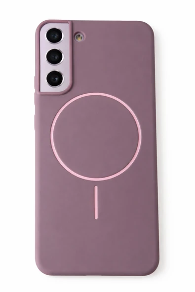 SAMSUNG Galaxy S22 Plus Uyumlu İçi Kadife Magsafe Wireless Şarz Özellikli Gül Kurusu Renkli Telefon Kılıfı ürün görseli 1