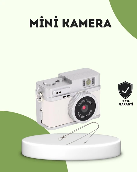 Mini HD Dijital Kamera 1080P Kordonlu Taşınabilir Retro Model ürün görseli 1