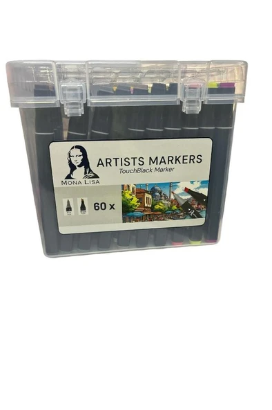 Mona Lisa Artists Çift Uçlu Marker 60 Renk ürün görseli 1