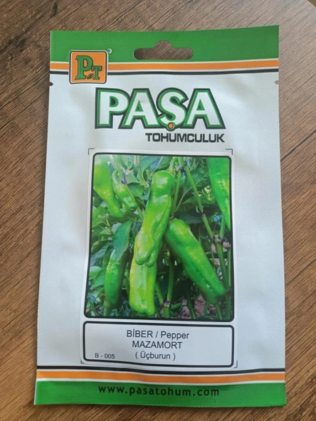 Paşa Tohumculuk Biber Tohumu Mazamort ( Üçburun) 5 gr ürün görseli 1