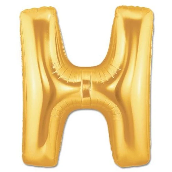H Harf Folyo Balon Altın Renk  40 inç ürün görseli 1