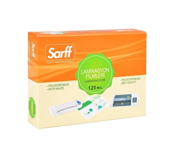 Sarff Laminasyon Film 78X102mm Büyük Kimlik Tipi Tekli 25 adet ürün görseli 1