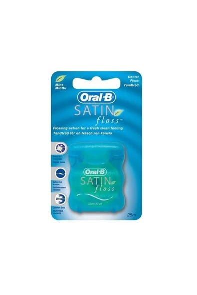 Oral-B Diş İpi Satin Floss Mint 25 m ürün görseli 1