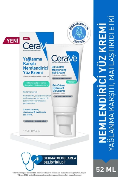CERAVE Anti-Lubrication Moisturizing Face Cream 52 ml DkHair1759 ürün görseli 1