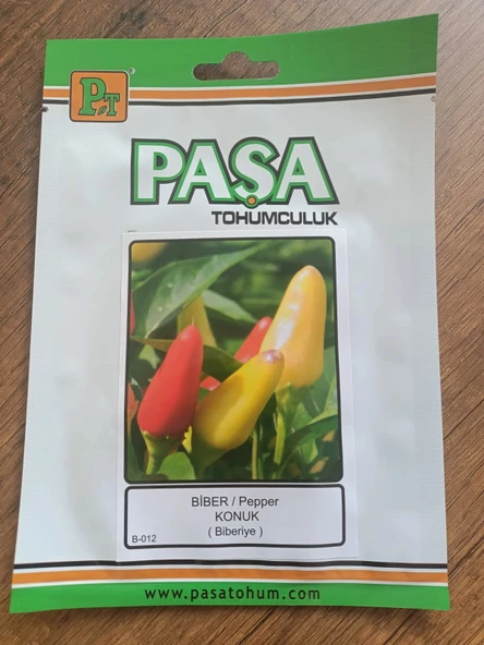 Paşa Tohumculuk Biber Tohumu Konuk (Biberiye) 5 gr ürün görseli 1