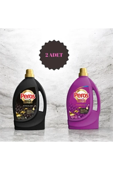 Peros Renk Uzmanı Renkliler & Siyahlar Kolejan Serum Etkisi Ile Kumaş Koruma & Bakım 2 X 3 Lt ürün görseli 1