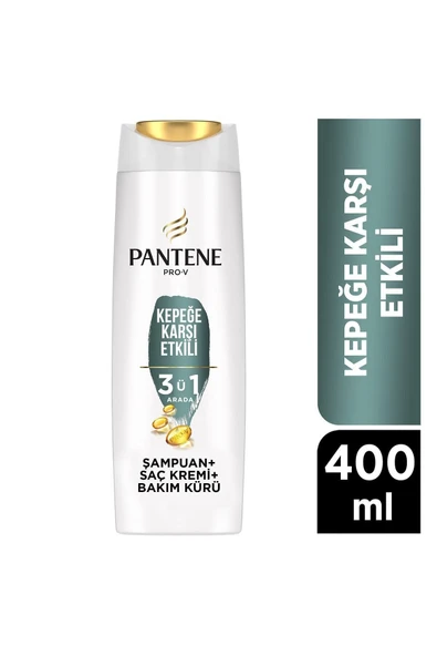 Pantene Kepeğe Karşı Etkili Şampuan 3'ü 1 Arada 400 Ml ürün görseli 1