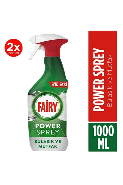 Fairy Power Sprey 3’ü 1 Arada Bulaşık Ve Mutfak 500 ml X 2 Adet ürün görseli 1