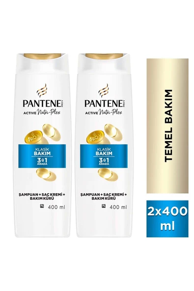 Pantene Onarıcı & Koruyucu 3 ü 1 Arada Şampuan 400ml Yıpranmış Saçlar x 2 Adet ürün görseli 1