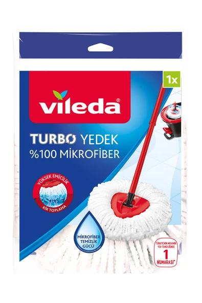 Vileda Turbo Classic Üçgen Mikrofiber Yedek Paspas ürün görseli 1