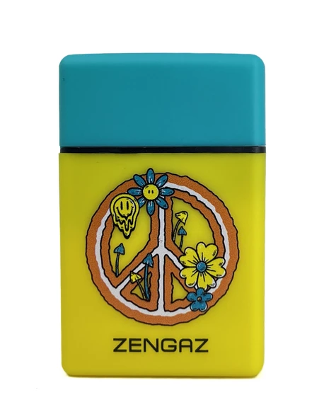 Zengaz Cool Tasarım Jet Alev Çakmak - Peace & Love ürün görseli 1