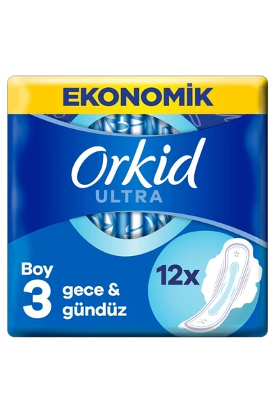 Orkid ULTRA GECE & GÜNDÜZ (BOY 3) 12 ADET HİJYENİK PED- ürün görseli 1