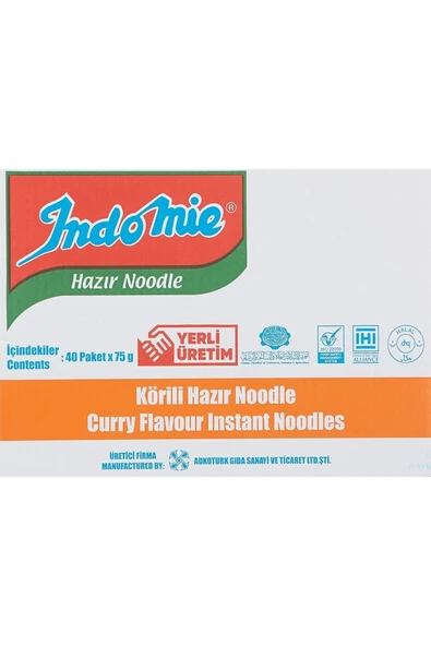 İndomie Paket Körili Noodle 75gr Koli 40'lı ürün görseli 1