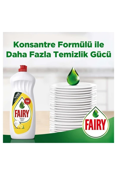 Fairy Sıvı Deterjan Limon 1500 ml X 4 Adet - Resim 6