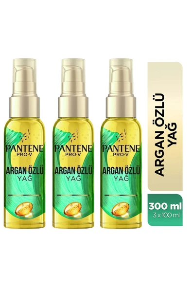 Pantene Doğal Sentez Argan Yağlı Elixir Yağ Terapisi 100 ml X 3 Adet ürün görseli 1