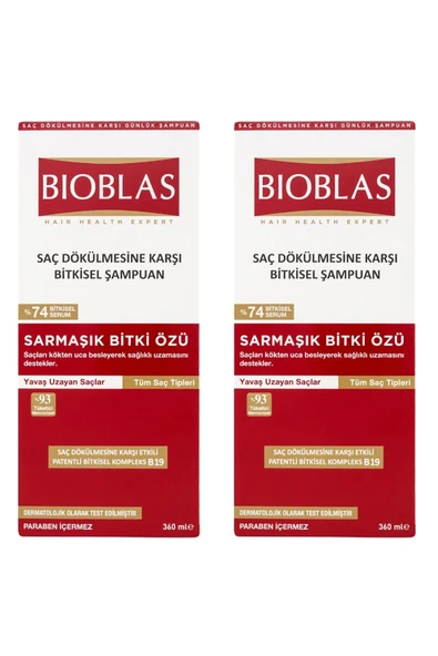 Bioblas Saç Dökülmesine Karşı Sarmaşık Bitki Özü Şampuan 360 ml 2 ADET ürün görseli 1