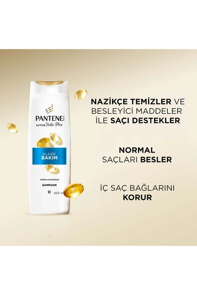 Pantene 400 Ml Şampuan Klasik Bakım - Resim 5