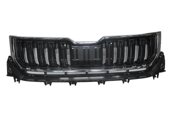 Skoda Kodiaq 2017-2021 Ön Panjur Siyah Nikelaj Çerçeveli (Tw - Y) (Oem No: 565853653A) ürün görseli 1